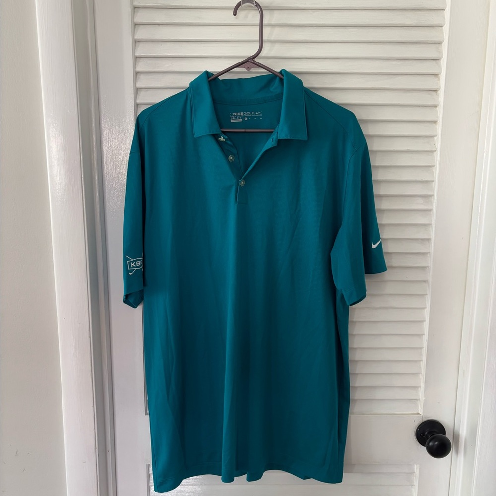 Nike Men's Dri-Fit Golf Polo Shirt in Teal